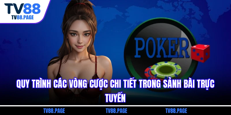Quy trình các vòng cược chi tiết trong sảnh bài trực tuyến